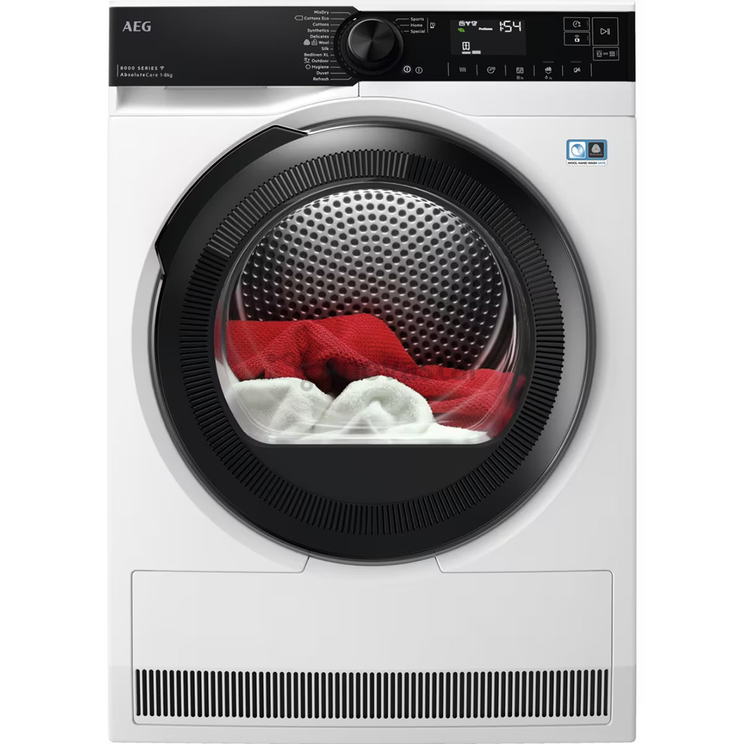 AEG AbsoluteCare 8000, 8 kg, gylis 63,8 cm - Džiovyklė