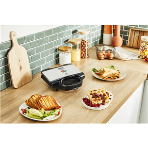 Tefal, 700 W, inox/black - Sandwich maker