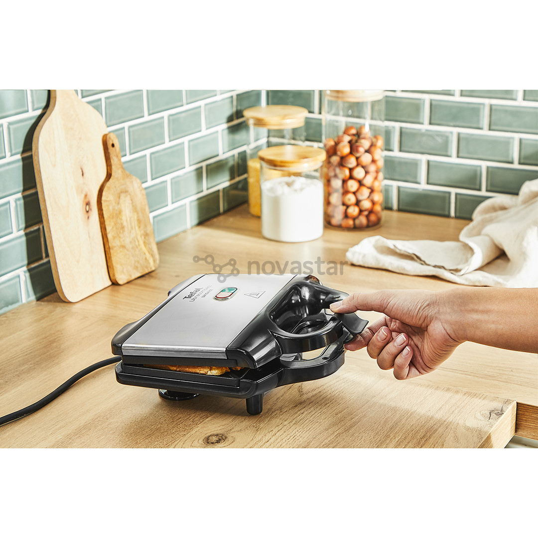 Tefal, 700 W, inox/black - Sandwich maker