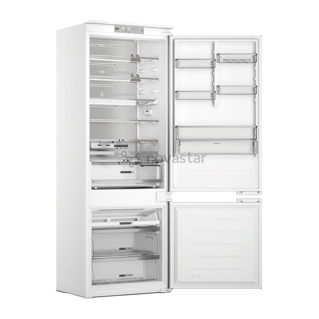 Įmontuojamas šaldytuvas Whirlpool WHSP70T241P, NoFrost, 394 L, 194 cm