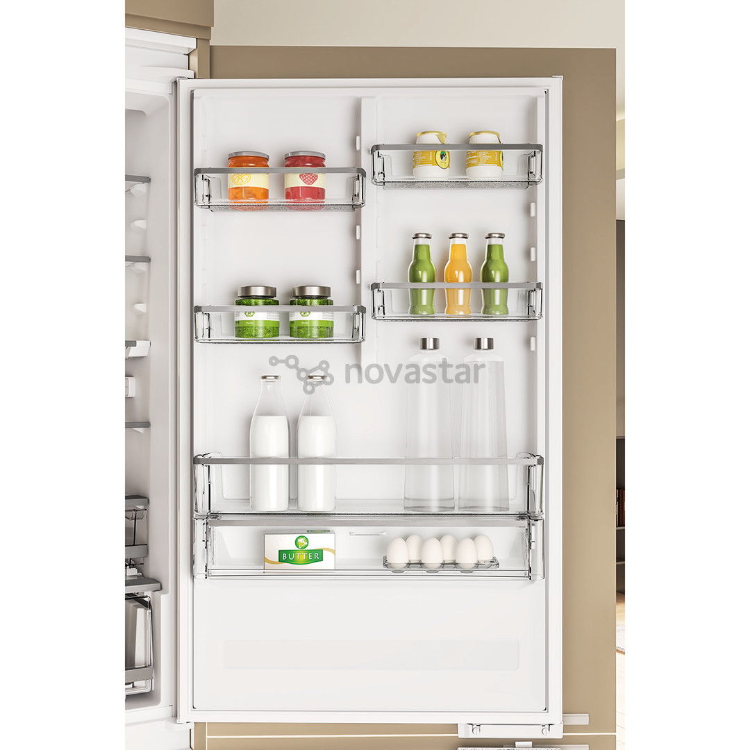 Įmontuojamas šaldytuvas Whirlpool WHSP70T241P, NoFrost, 394 L, 194 cm