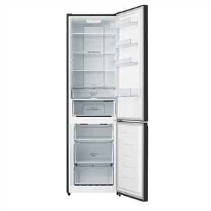 Hisense, NoFrost, 336 L, 201 cm, juodas - Šaldytuvas