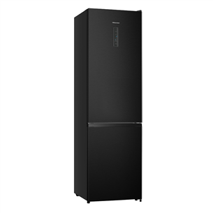 Hisense, NoFrost, 336 L, 201 cm, black - Refrigerator