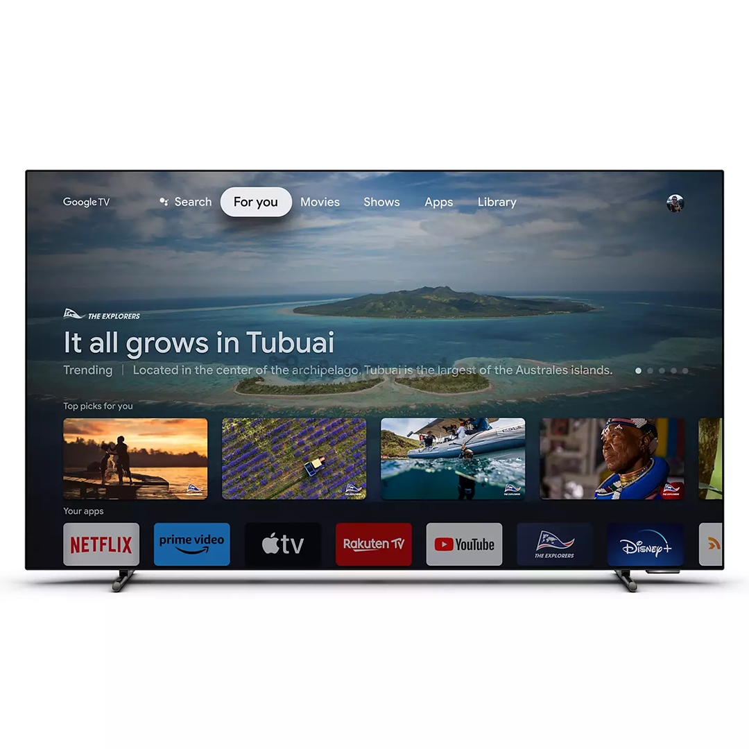 Philips OLED718, 48'', Ultra HD, OLED, pastatomas, juodas - Televizorius