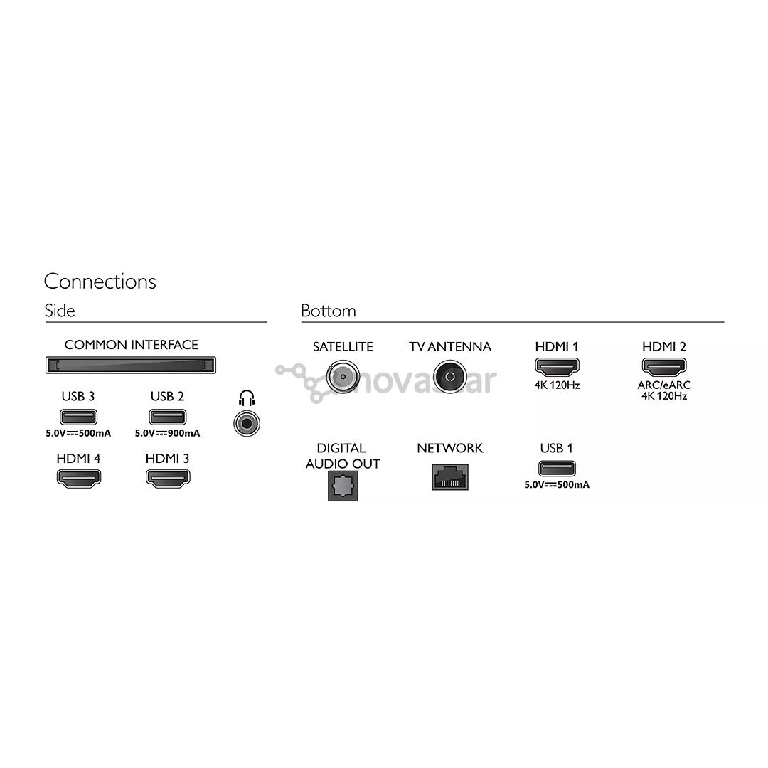 Philips OLED718, 48'', Ultra HD, OLED, pastatomas, juodas - Televizorius