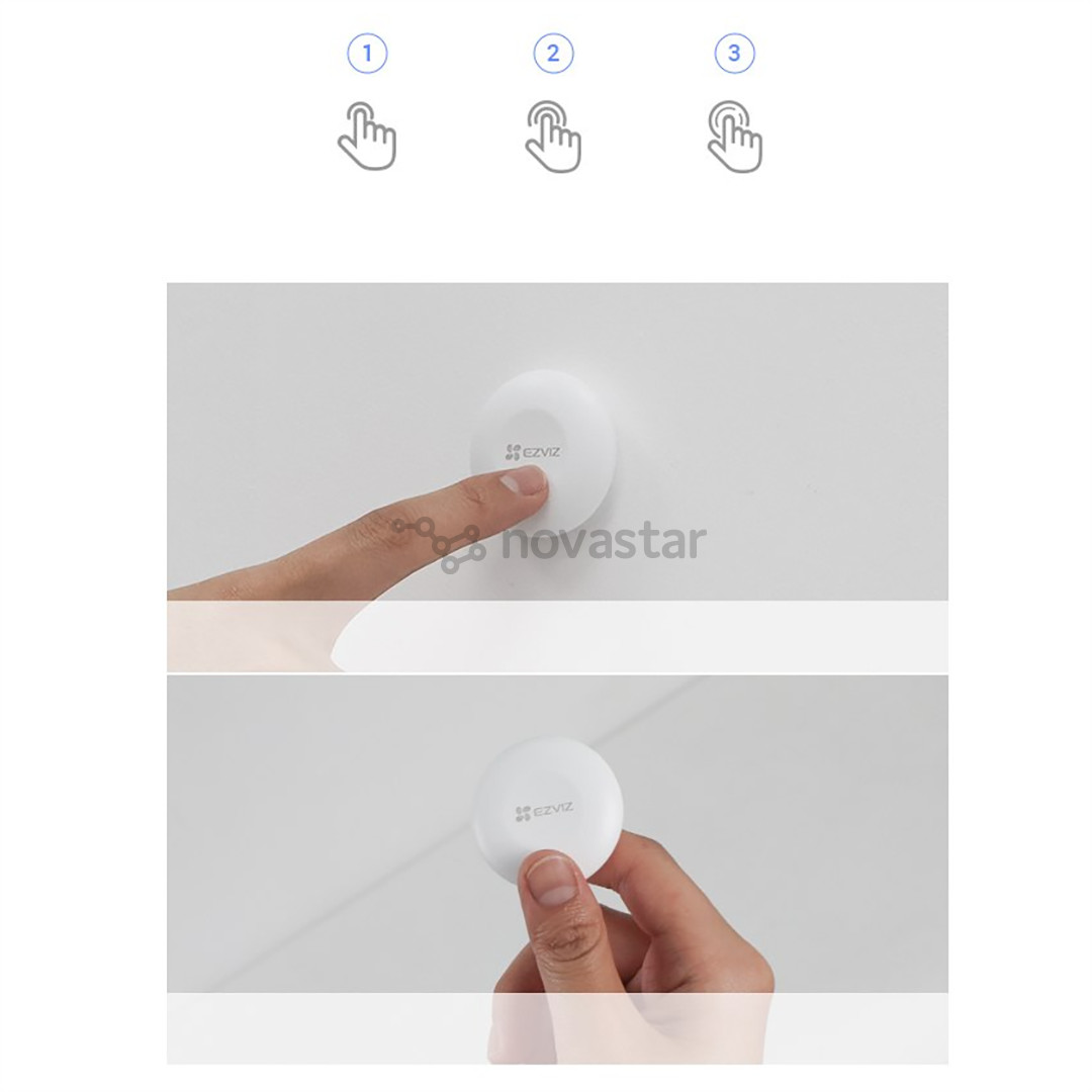 Išmanusis mygtukas EZVIZ T3C, white