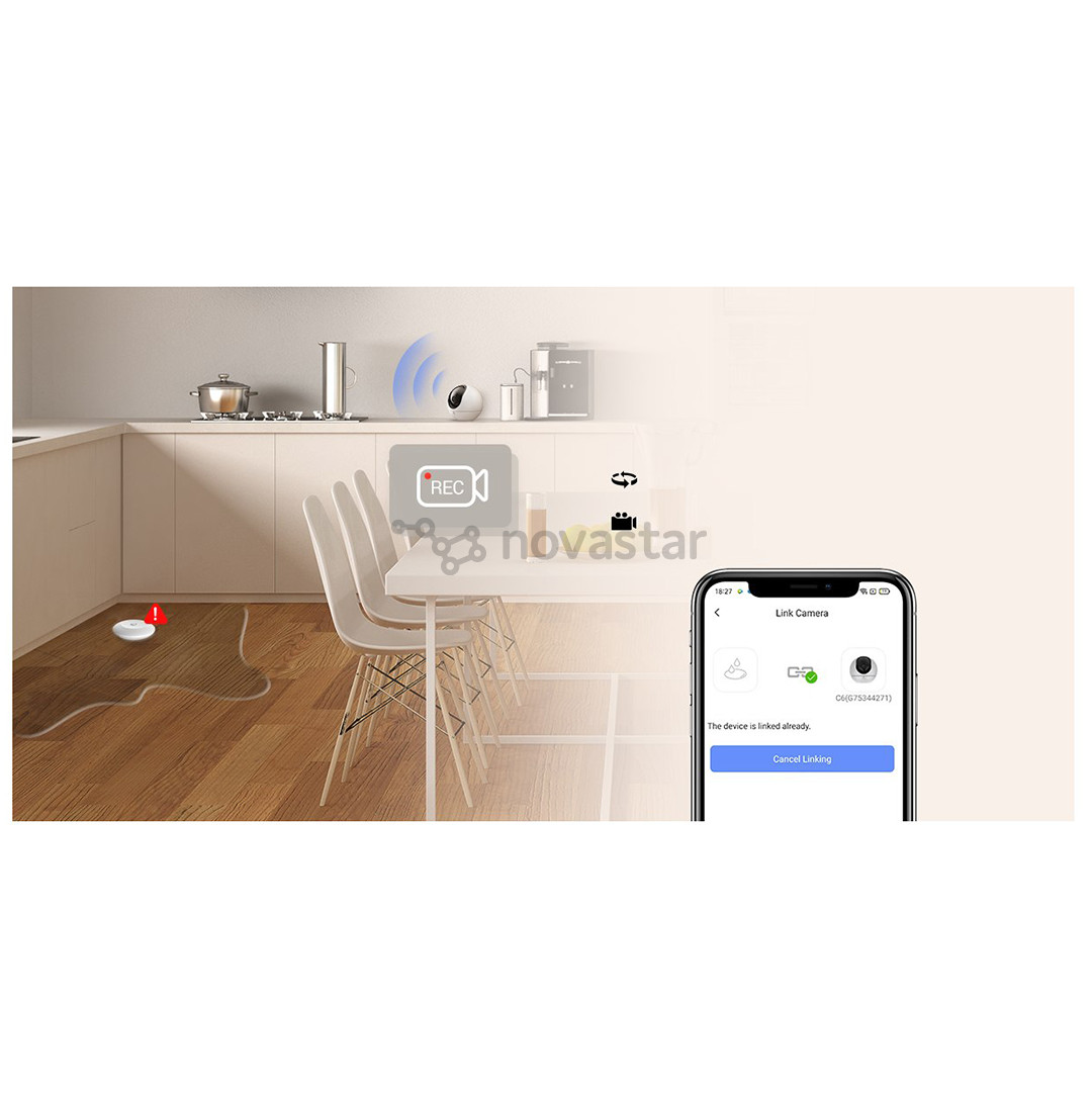 Vandens išsiliejimo daviklis EZVIZ T10C, white