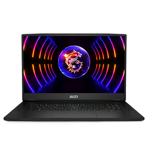 Nešiojamas kompiuteris MSI GT77, 17,3'', Mini LED, Ultra HD, 144 Hz, i9, 64 GB, 4 TB, RTX 4090, W11P, ENG GT77HX-13VI-009NL