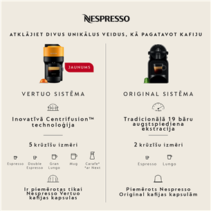 Nespresso Vertuo Plus, black - Capsule coffee machine