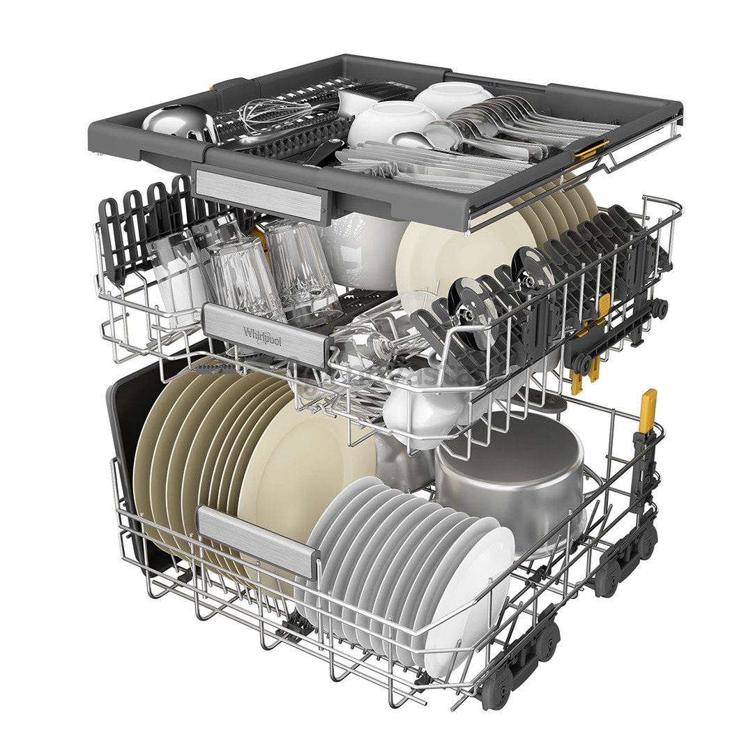 Whirlpool, 15 komplektų talpa, nerūdijančio plieno - Indaplovė