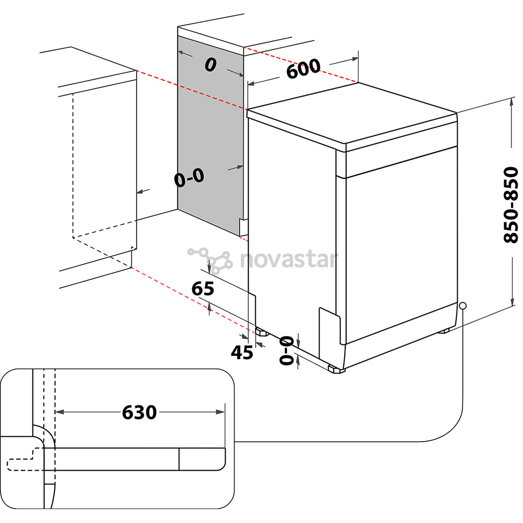 Whirlpool, 15 komplektų talpa, nerūdijančio plieno - Indaplovė