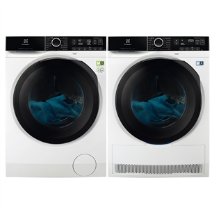 Electrolux, 8 kg + 8 kg - Skalbimo mašina + džiovyklė EW8FN148B+EW8H258B