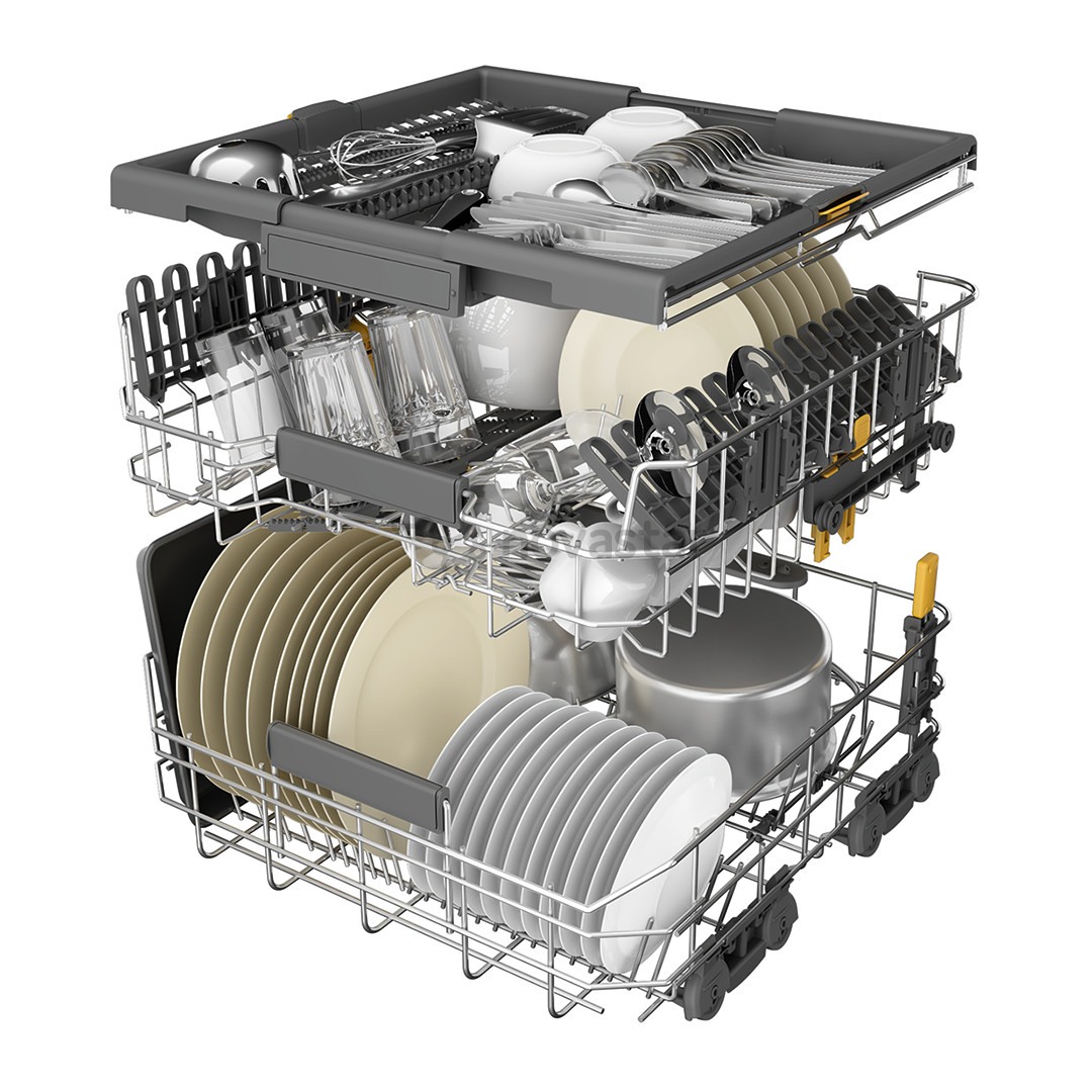 Whirlpool, 15 komplektų talpa, nerūdjančio plieno - Indaplovė