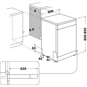 Whirlpool, 15 komplektų talpa, nerūdjančio plieno - Indaplovė