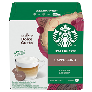 Kavos kapsulės Nescafe Dolce Gusto Starbucks Cappuccino, 6+6 vnt.
