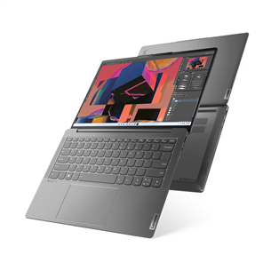 Lenovo Yoga Slim 6 14IAP8, 14'', WUXGA, OLED, i5, 16 ГБ, 512 ГБ, SWE, темно-серый - Ноутбук