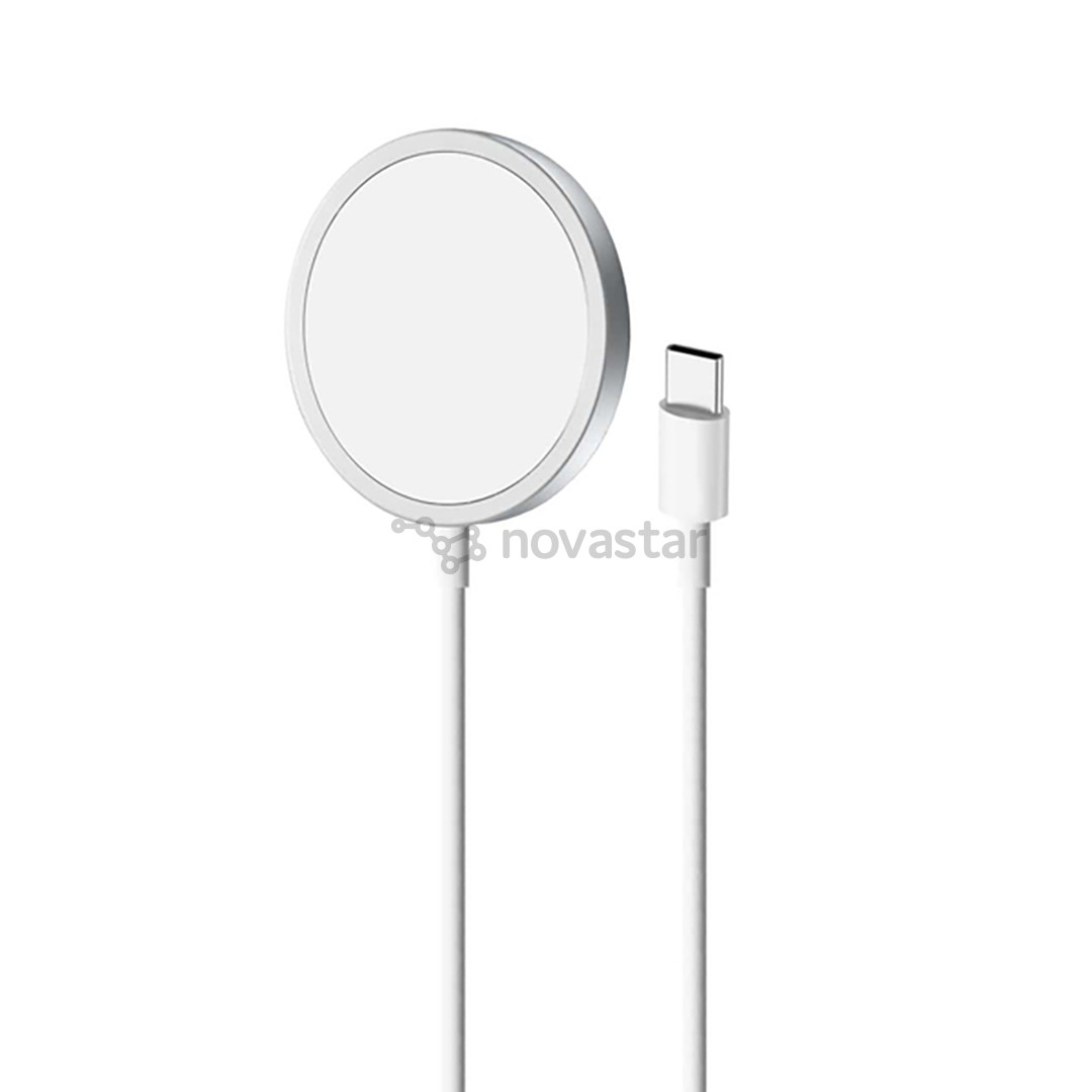 Puro Magnetic Wireless, USB-C, MagSafe, 1 m, baltas - Belaidis įkroviklis