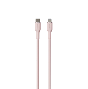 Laidas Puro SOFT, USB-C, Lightning, 1,5 m, rose PUCAPLTUSBCICONROSE