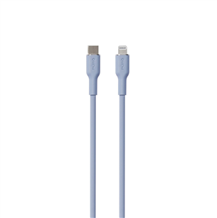 Laidas Puro SOFT, USB-C, Lightning, 1,5 m, light blue PUCAPLTUSBCICONLBLUE