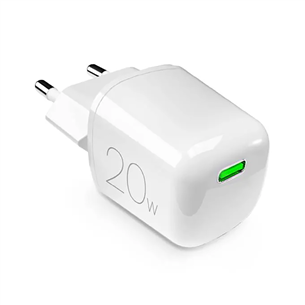 Įkroviklis Puro MiniPro, USB-C, 20 W, white PUFCMTCUSBC20WGWHI