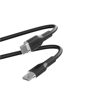 Laidas Puro Soft, USB-C / USB-C, 1,5 m, black PUUSBCUSBCICONBLK