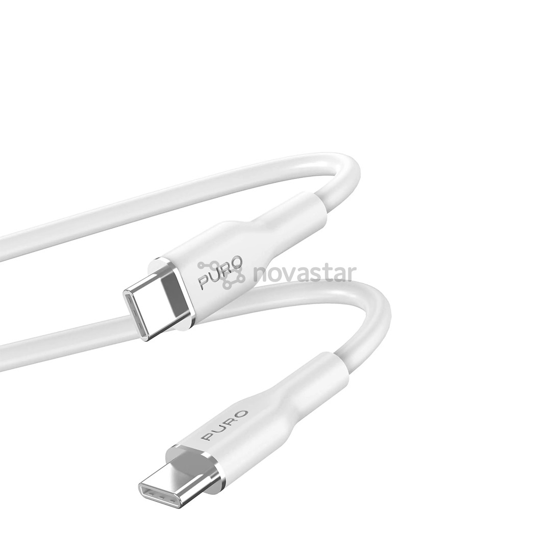 Laidas Puro Soft, USB-C / USB-C, 1,5 m, white