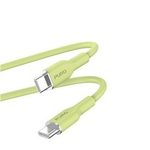 Laidas Puro Soft, USB-C / USB-C, 1,5 m, light green