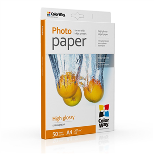 Foto popierius ColorWay High Glossy Photo Paper, 50 sheets, A4, 200 g/m²