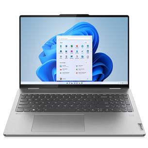Lenovo Yoga 7 16ARP8, 16'', touch, WUXGA, Ryzen 5, 16 GB, 512 GB, Radeon 660M, ENG, arctic gray - Notebook 83BS000LMH