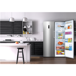 Hisense, 370 + 260 L, aukštis 186 cm, nerūdijantis plienas - Šaldytuvas + Šaldiklis