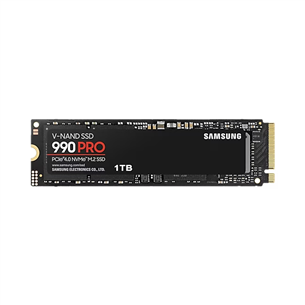 Samsung 990 PRO, 1 ТБ, PCIe 4.0 NVMe M.2, черный - SSD MZ-V9P1T0BW
