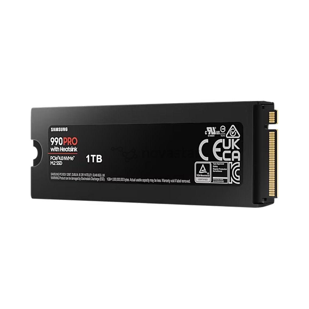 SSD diskas Samsung 990 PRO with Heatsink, 1 TB, PCIe 4.0 NVMe M.2