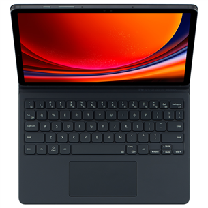 Samsung Galaxy Tab S9 / S9 FE Book Cover Keyboard, black - Keyboard case
