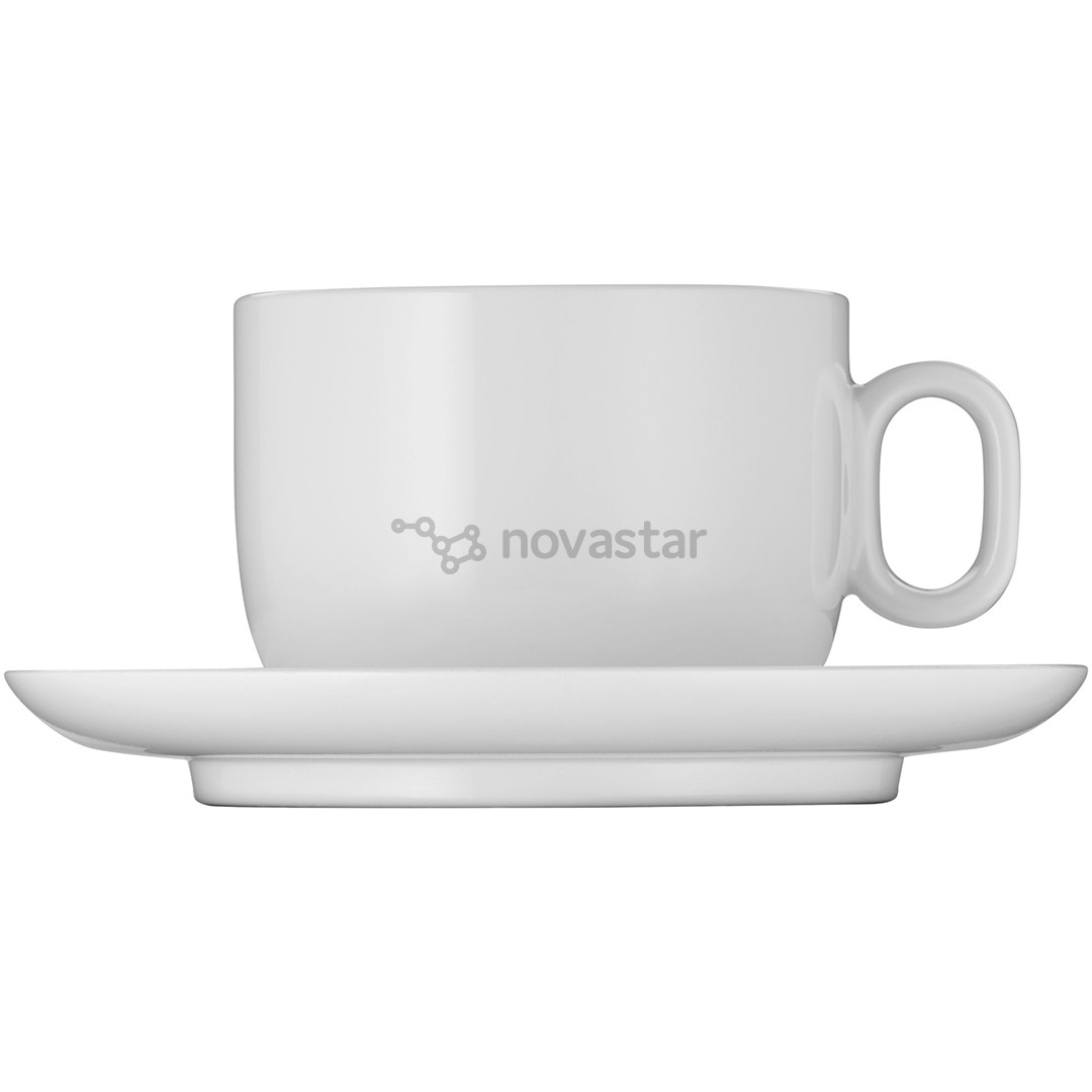 WMF Barista, white - Set of 2 cappuccino cups + plates