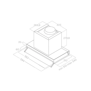 ▻ Grupo Filtrante Elica Boxin LX/IX/A/60 PRF0114760A Inoxidable