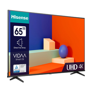 Hisense A6K, 65'', Ultra HD, LED LCD, black - Televizorius
