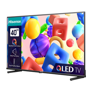 Televizorius Hisense A5KQ, 40", Full HD, QLED, black