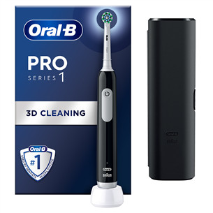 Braun Oral-B Pro Series 1, juodas - Elektrinis dantų šepetėlis PROSERIES1BLACK