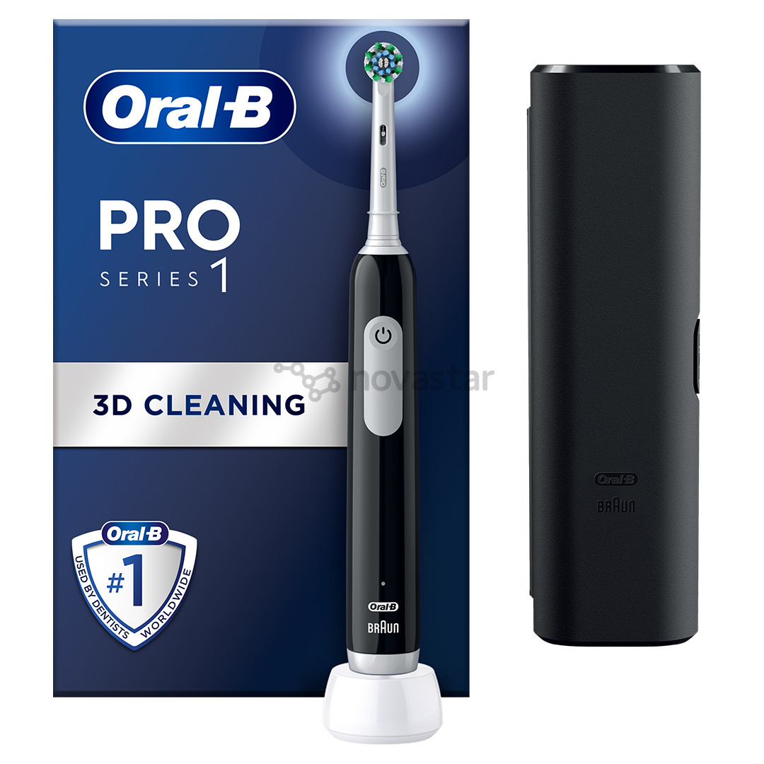 Braun Oral-B Pro Series 1, juodas - Elektrinis dantų šepetėlis