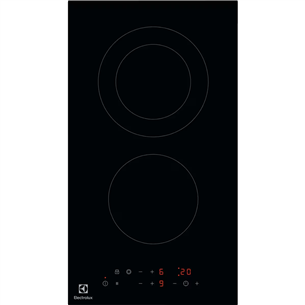 Electrolux 300 Domino, frameless, width 29 cm, black - Built-in ceramic hob