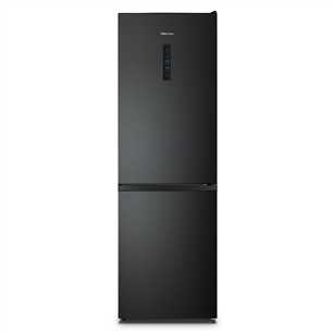 Hisense NoFrost, 304 L, 186 cm, black - Refrigerator