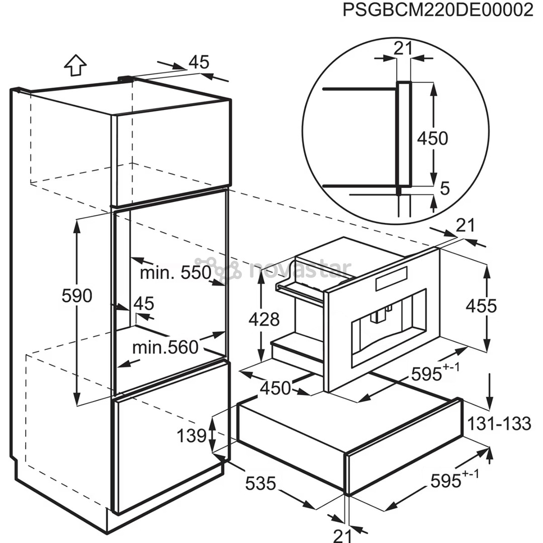 Electrolux Pure Black, juodas - Įmontuojamas kavos aparatas