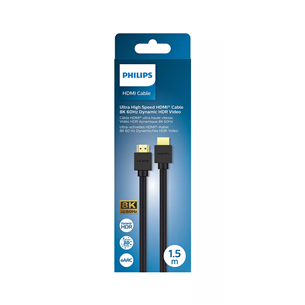 Laidas Philips HDMI 2.1, 8K, 60 Hz, 1.5 m, black