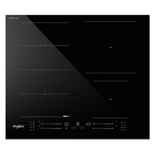 Whirlpool, width 59 cm, black - Built-in induction hob WFS5060CPBF