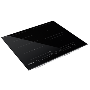 Whirlpool, width 59 cm, black - Built-in induction hob