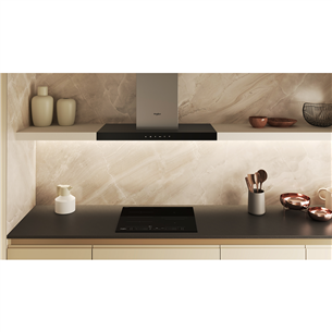 Whirlpool, width 59 cm, black - Built-in induction hob