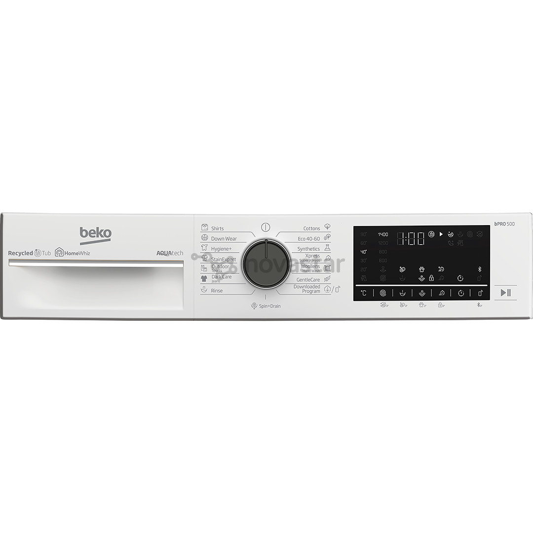 Skalbimo mašina Beko, Beyond, 8 kg, gylis 55 cm, 1400 rpm