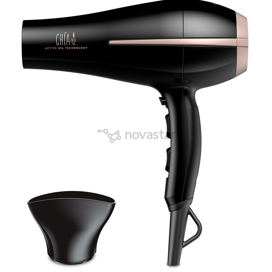 GA.MA Bora Chia, 2200 W, black - Hair dryer