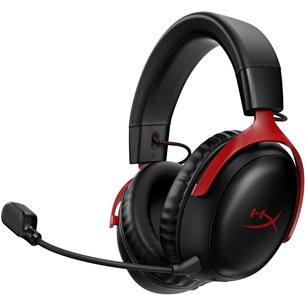 Belaidės ausinės HyperX Cloud III Wireless, juodos/raudonos 77Z46AA