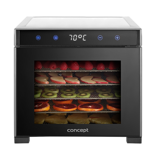 Concept, 650 W, digital, black - Food dehydrator